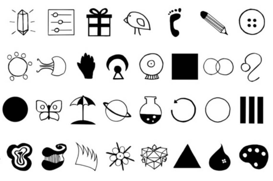 Estos son algunos de los símbolos usados para codificar colores en Color Game. / Max Planck Institute for the Science of Human History