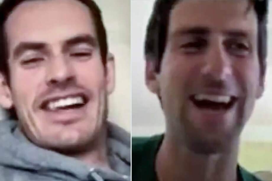 Andy Murray y Novak Djokovic, durante la conversación que tuvieron mientras pasan la cuarentena. / Instagram: andymurray