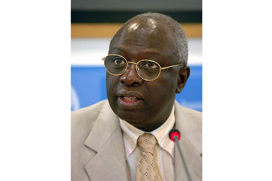 Jacques Diouf como director de la FAO en el World Food Security en Roma. / Bloomberg