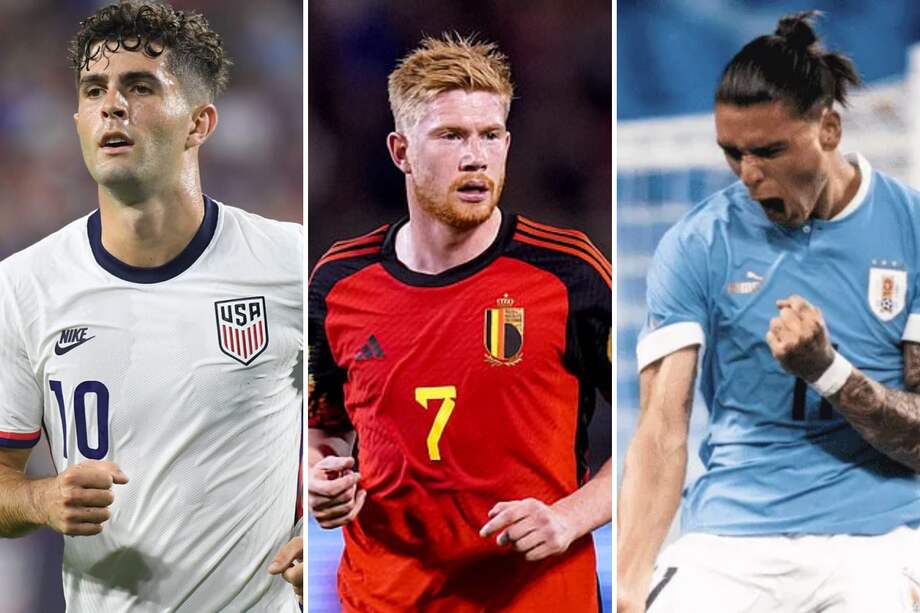 Christian Pulisic (Chelsea - Estados Unidos), Kevin De Bruyne (Manchester City - Bélgica) y Darwin Núñez (Liverpool - Uruguay), son algunos de los representantes de la Premier en Catar 2022.