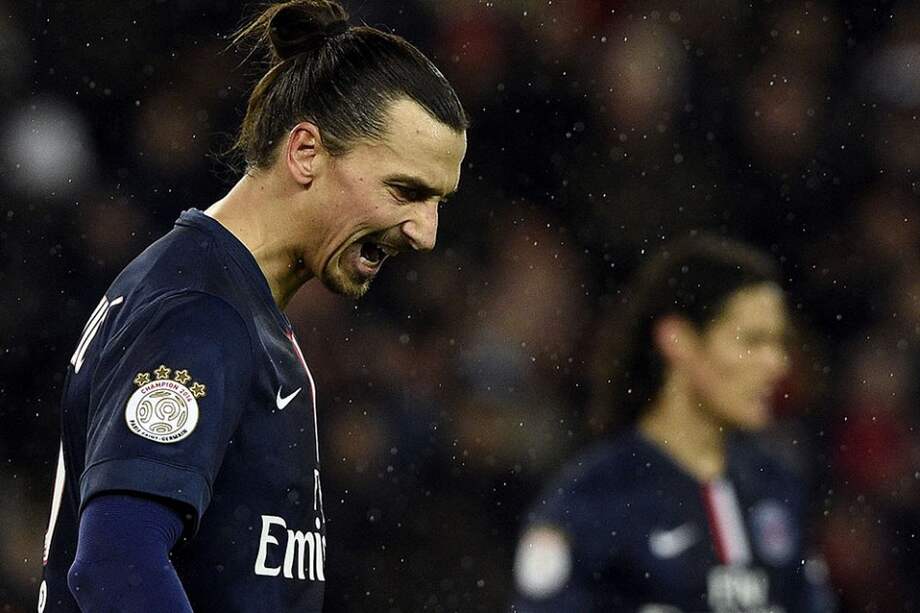 Zlatan Ibrahimovic, delantero del PSG. Foto: AFP