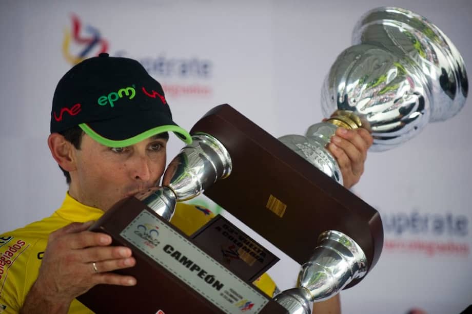 Oscar Sevilla, campeón de la Vuelta a Colombia. Foto: AFP