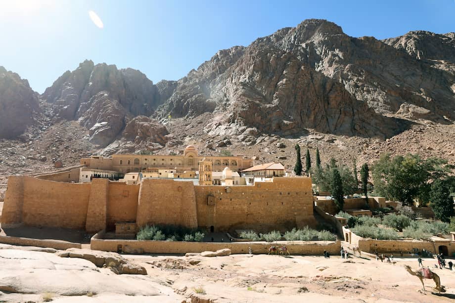 Imagen del monasterio de Santa Catalina en el Sinaí.