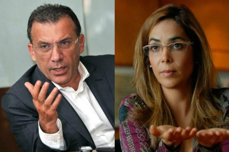 El senador Roy Barreras y la alta consejera presidencial Gina Parody.