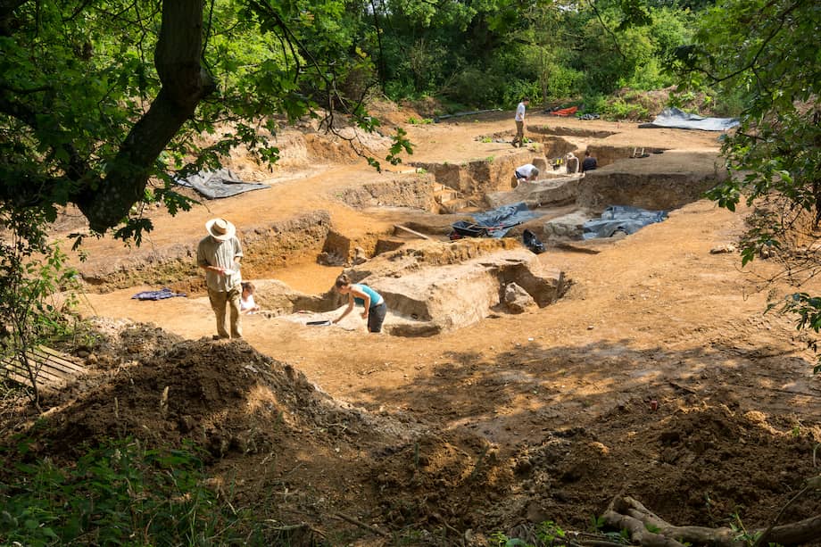 Yacimiento de Reino Unido en el que se hicieron los hallazgos.