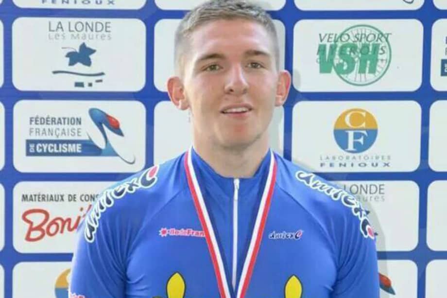 Mathieu Riebel, ciclista francés de 20 años. / Federación francesa de ciclismo