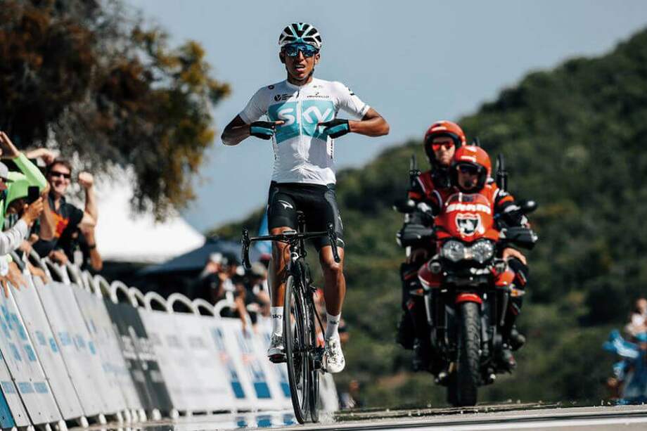 Egan Bernal no pudo correr el Giro de Italia tras sufrir una fractura en su clavícula. / AFP