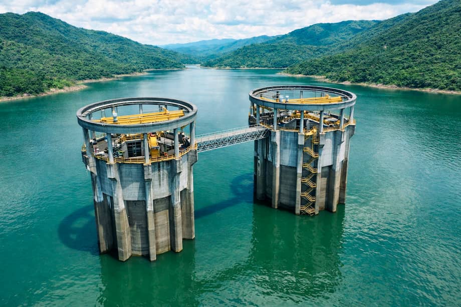 Central hidroeléctrica San Carlos en Antioquia.