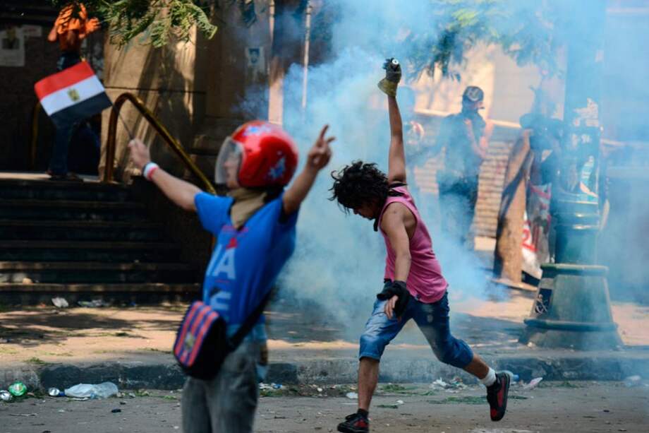 Manifestaciones antimusulmanas en Egipto. Foto: EFE