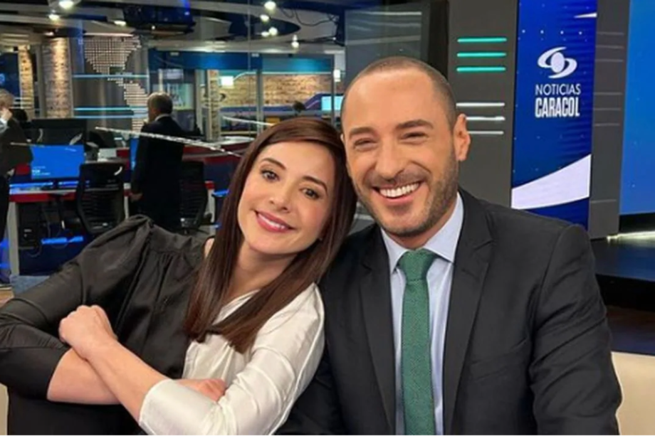 Alejandra Giraldo y Andrés Montoya, presentadores de Noticias Caracol