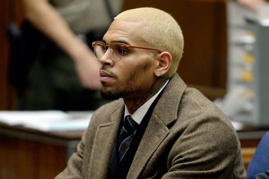 Chris Brown en la corte de Los Ángeles.