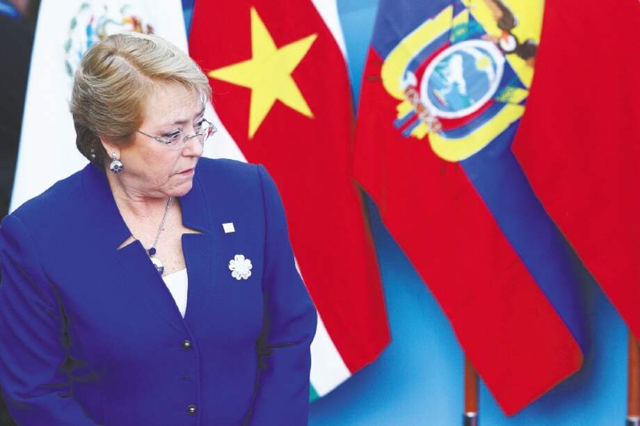 Michelle Bachelet, la última presidenta que queda en el poder en América Latina. Entregará el poder en marzo. / AP