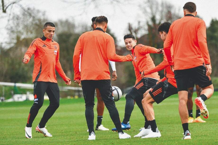 La selección de Colombia se concentró en Londres para preparar el partido contra España.