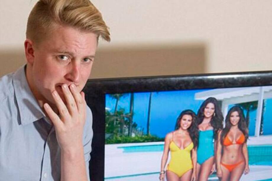 ¿Un hombre le tiene fobia al trasero de Kim Kardashian?