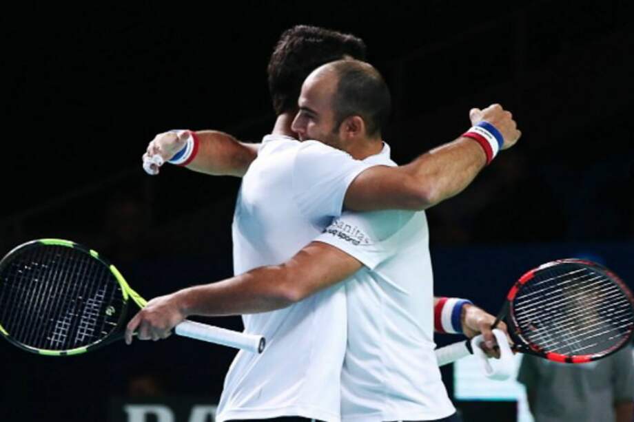 Juan Sebastián Cabal y Robert Farah cayeron eliminados este lunes ante el británico Joe Salisbury y el danés Frederik Nielsen. / Federación Colombiana de Tenis