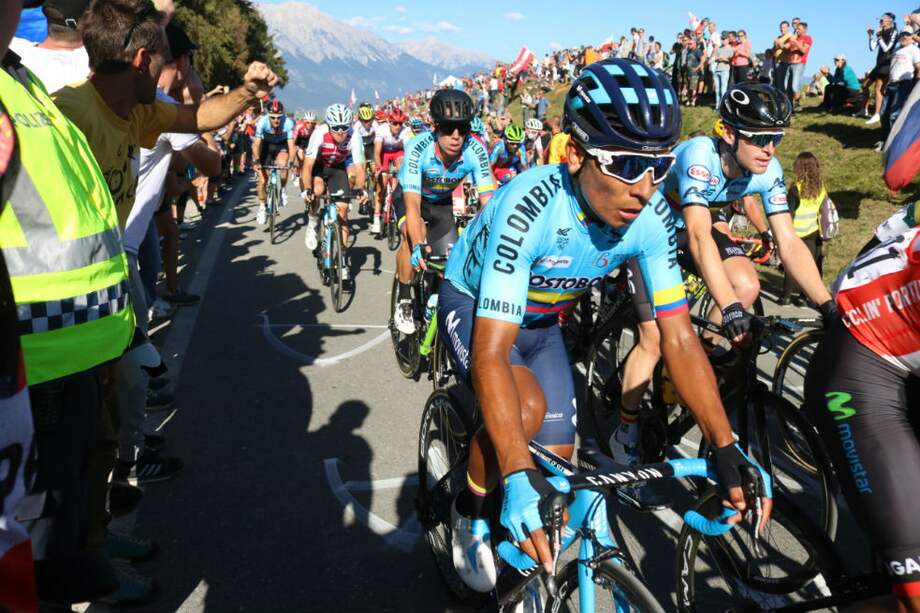 Nairo Quintana finalizó en la posición 15 en el Mundial de Ciclismo. / Federación Colombiana de Ciclismo
