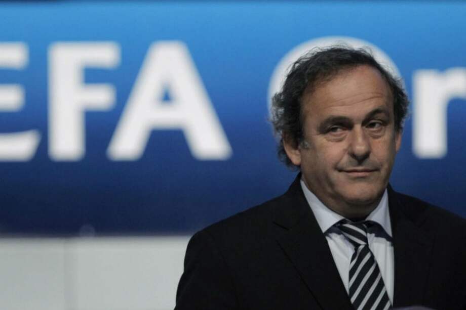 Michel Platini, presidente de la Uefa. Foto: AFP