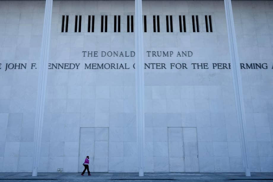 Vista del Centro Kennedy en Washington, D.C., el 2 de febrero de 2026.