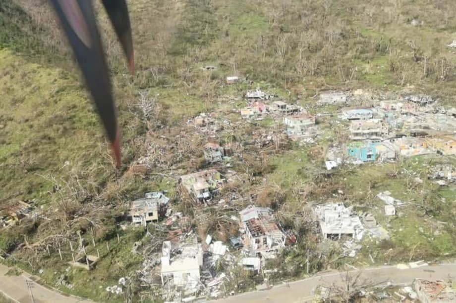 Así luce Providencia tras el paso del huracán Iota.