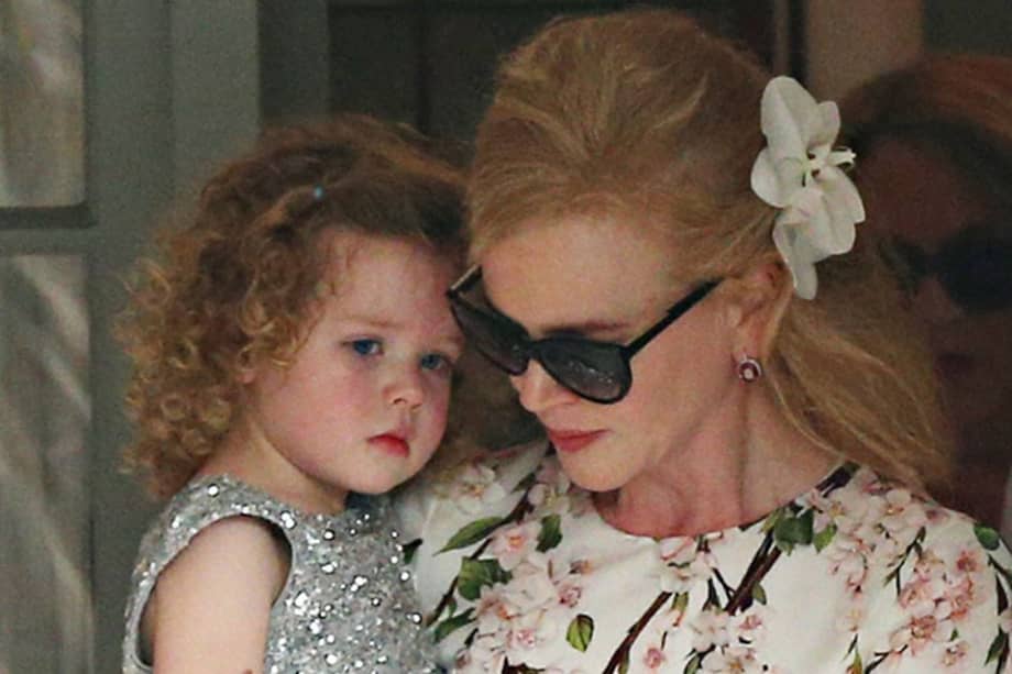 Nicole Kidman y su hija Faith.