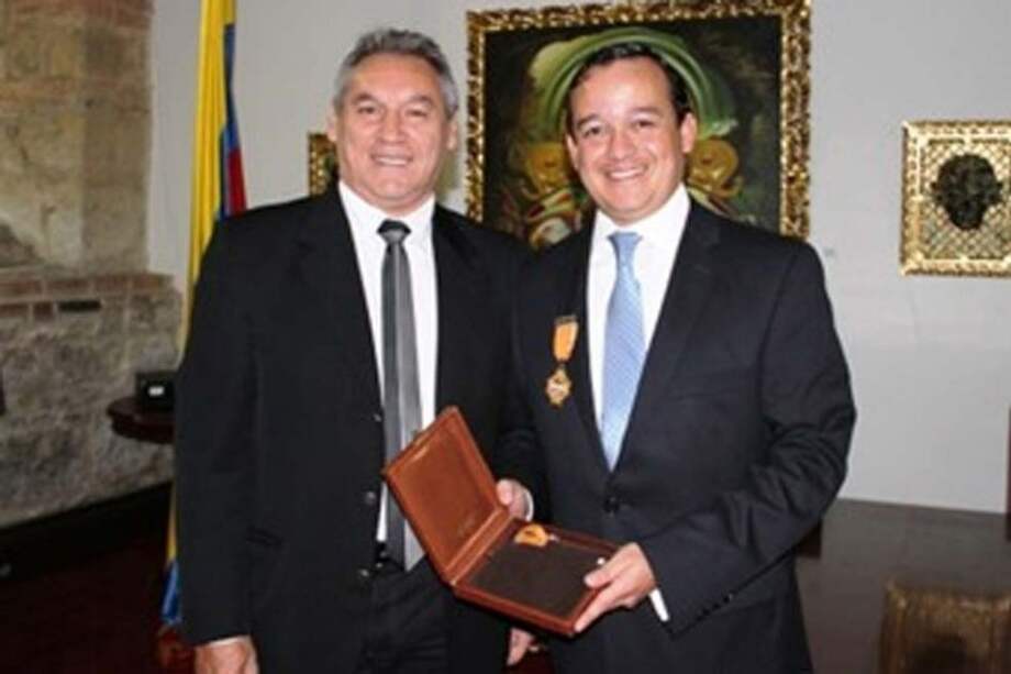 Senador Rodrigo Romero y Julian Marulanda Calero.