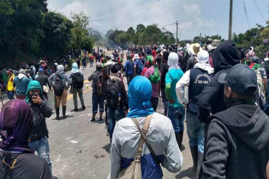 La OIA apoya a la “Minga por la defensa de la vida, el territorio, la democracia, la justicia y la paz” / Cuenta de Twitter @CRIC_Cauca