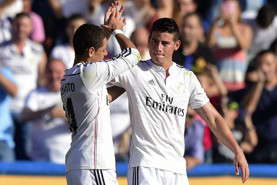 James Rodríguez anota golazo en victoria 5-0 del Real Madrid