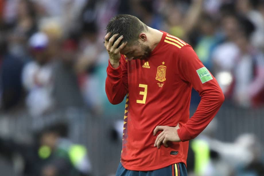 El central del Barcelona llegó a disputar 102 partidos con su selección. / AFP