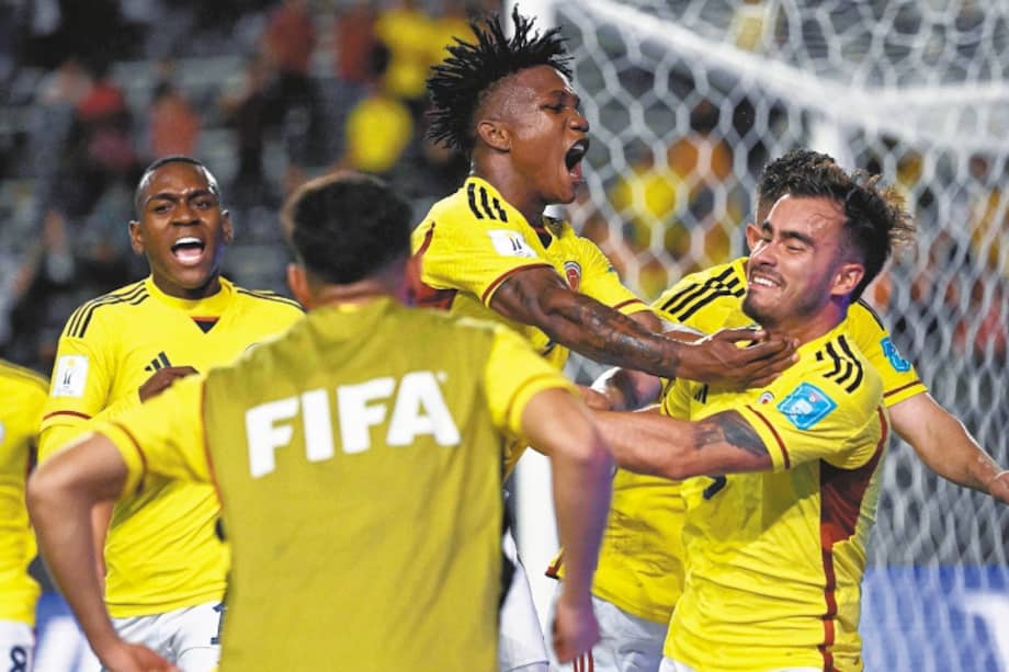 La selección sub-20 de Colombia consiguió siete puntos en el Grupo C tras empatar con Senegal y vencer a Israel y Japón. / AFP