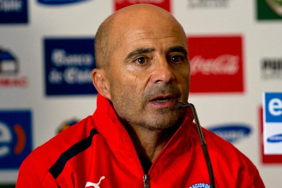 Jorge Sampaoli asumió este lunes como nuevo técnico de la Selección chilena de Fútbol. / AFP