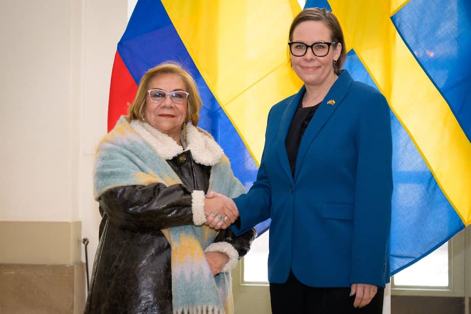 La canciller Rosa Villavicencio se reunió con la ministra de Asuntos Exteriores del Reino de Suecia, Maria Malmer Stenergard.