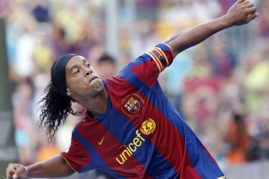 Ronaldinho, exfutbolista del Barcelona. Foto: EFE