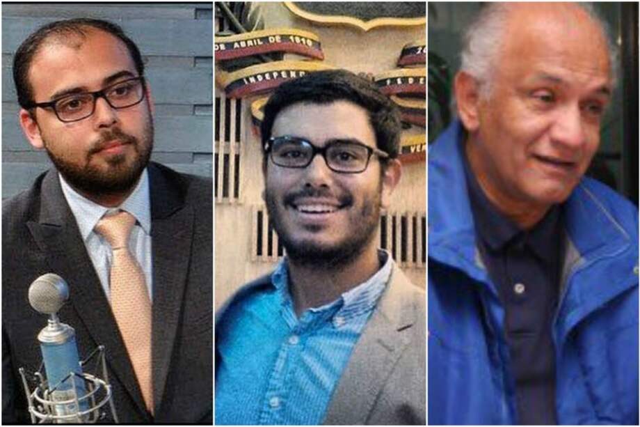 Marco Trejo, Andrés Moreno y Carlos Melo, fueron los primeros tres liberados. / Fotos: Carlos Ocariz, alcalde del municipio de Sucre, Venezuela.