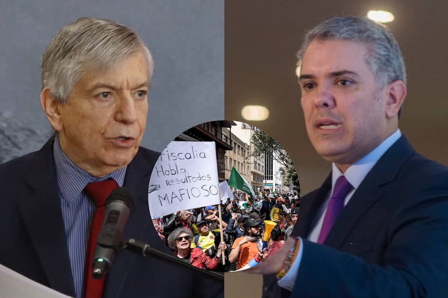 César Gaviria e Iván Duque, expresidentes de Colombia.