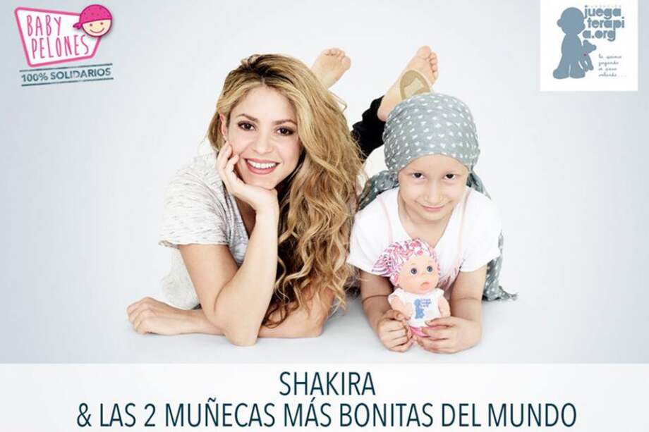Shakira para Baby Pelones. / Tomada de Facebook.com/juegaterapia