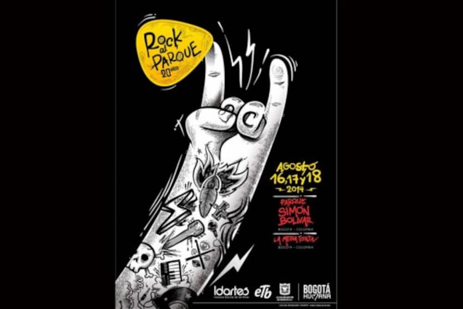 Afiche de Festival Rock al Parque 2014.