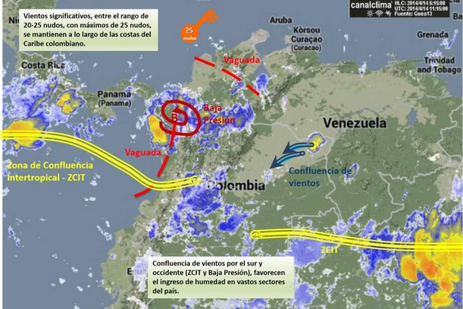 Pronóstico del clima para este 14 de abril
