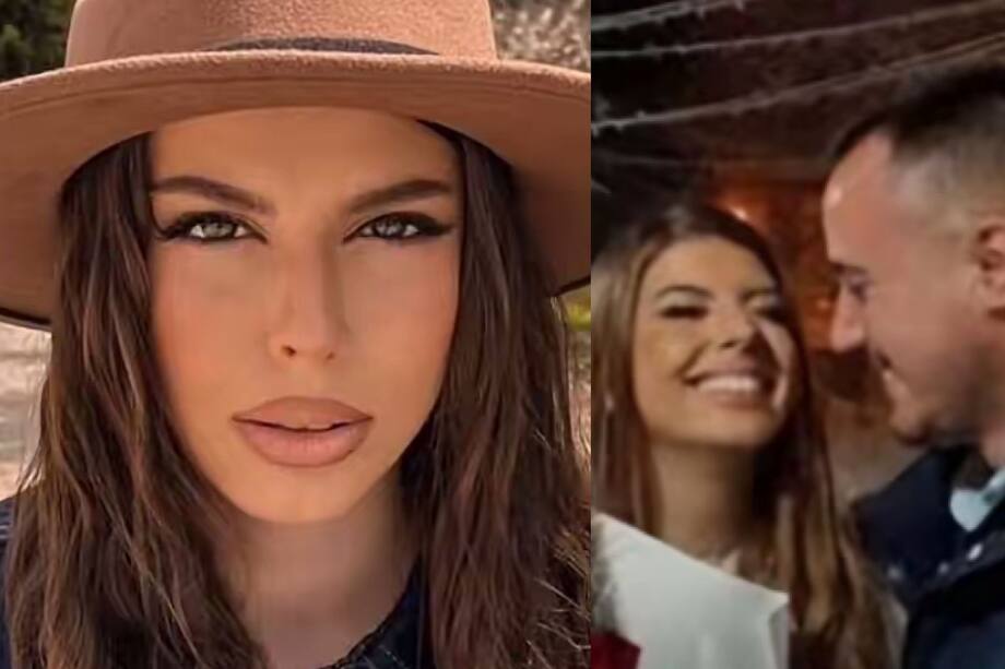 Adna Rovcanin-Omerbegovic a la izquierda en una de sus publciaciones y a la derecha, el día de su boda