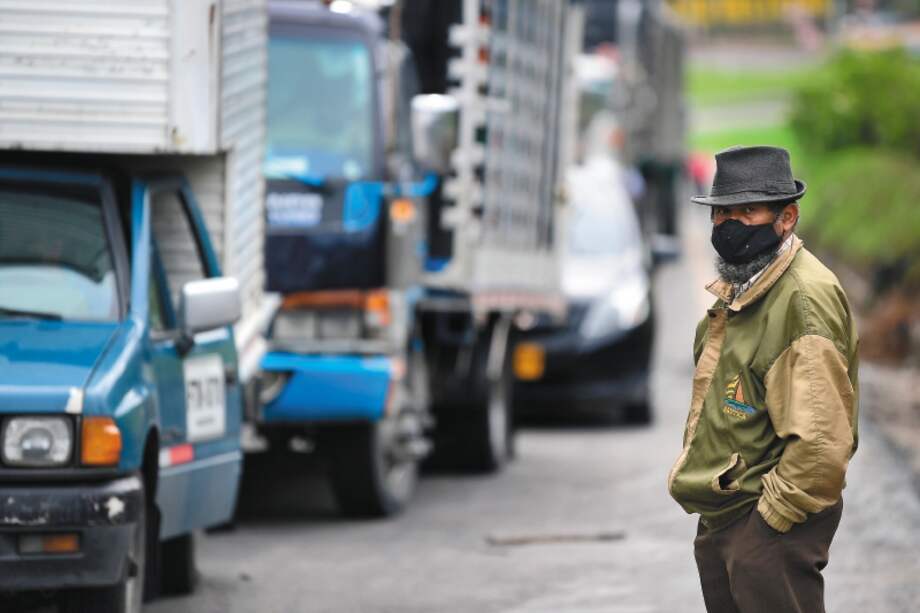 Los camioneros independientes tienen actualmente 120 puntos de concentración. / Gustavo Torrijos - El Espectador