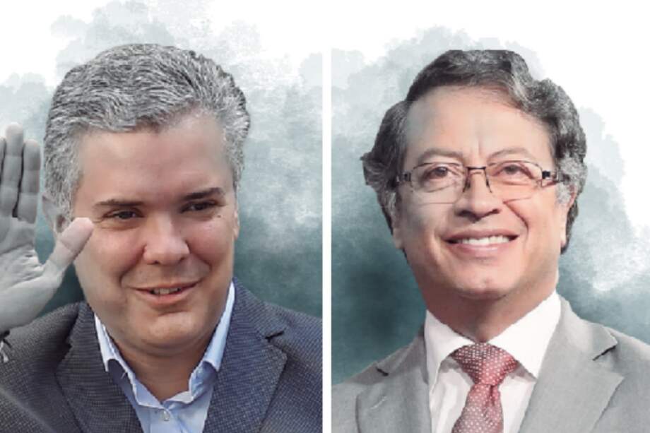 Iván Duque y Gustavo Petro se jugarán la Presidencia en segunda vuelta el próximo 17 de junio. / EFE y AFP
