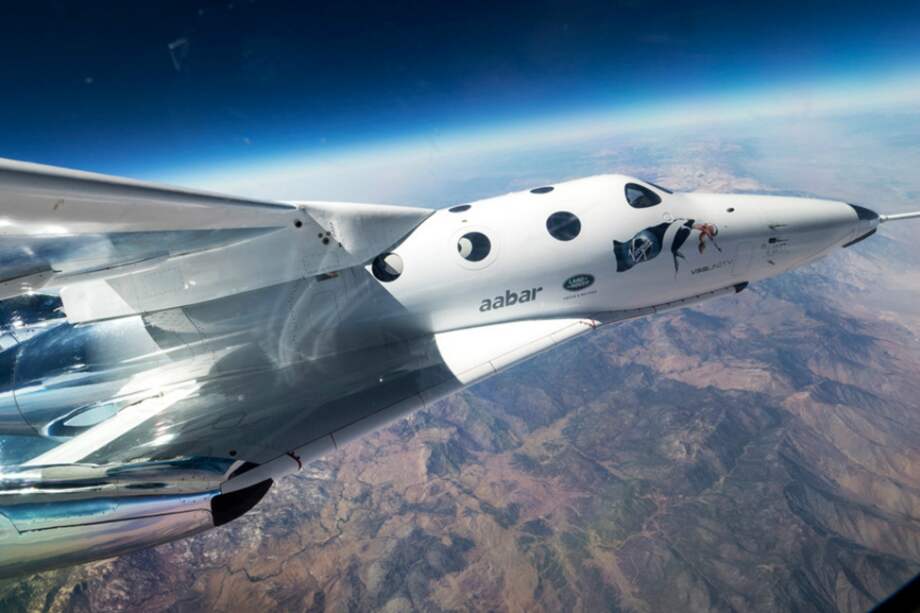 Esta es la nave SpaceShipTwo de la compañía Virgin Galactic. / Virgin Galactic