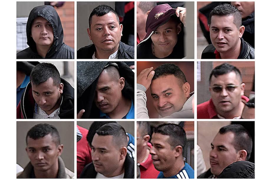 Estos son los 12 militares que fueron detenidos y a quienes la Fiscalía les imputó cargos este 11 de julio. / Mauricio Alvarado - El Espectador