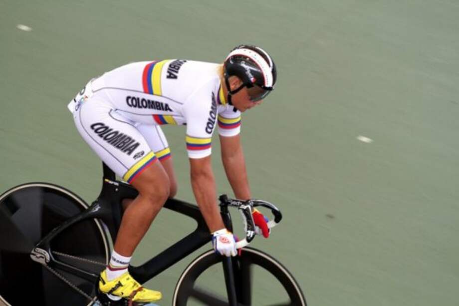 Fabián Puerta, oro en Keirin. Foto: Archivo