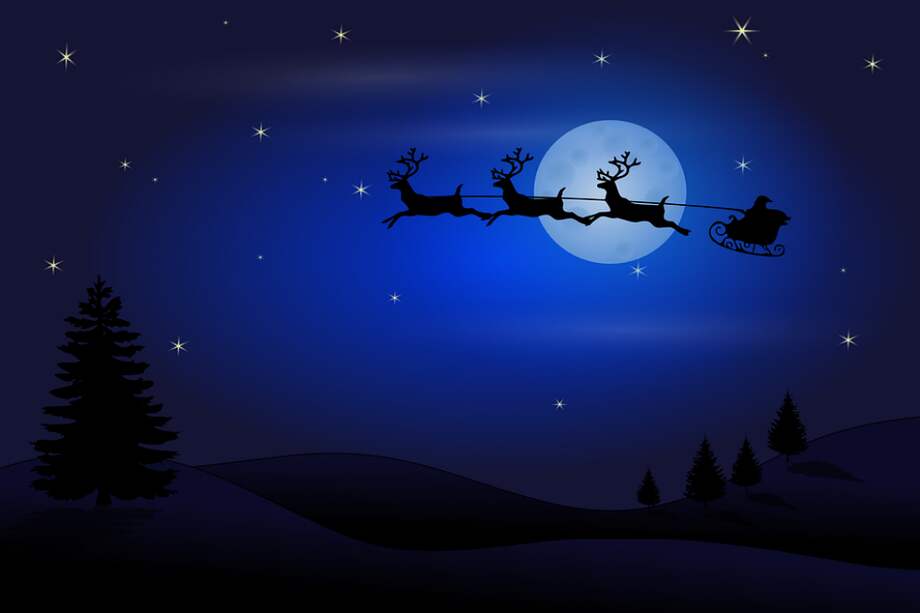 Así va la ruta de Papá Noel y sus renos por el mundo