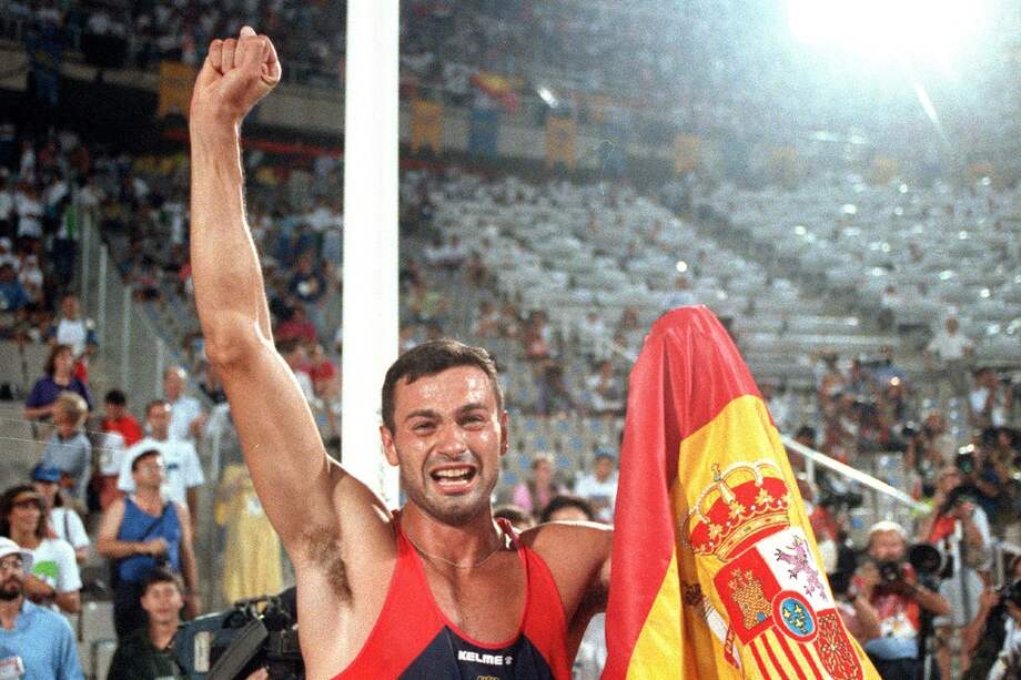Antonio Peñalver ganó medalla de plata en decatlón en los Juegos de Barcelona 1992. / EFE