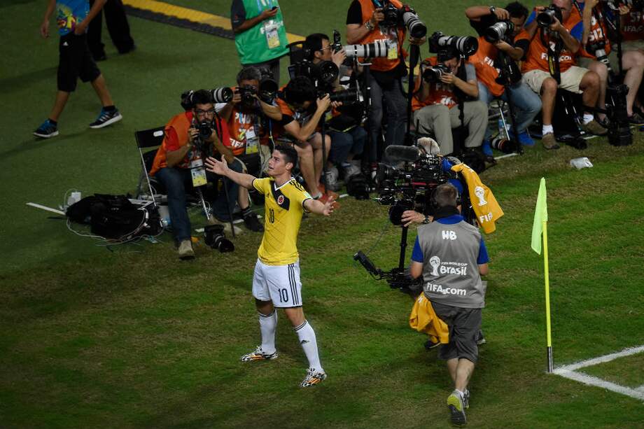 James Rodríguez, máximo goleador de Colombia en la historia de los mundiales