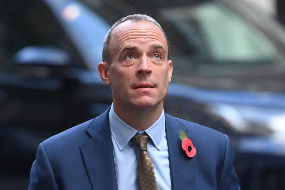 El ministro de Justicia y vice primer ministro británico, Dominic Raab.