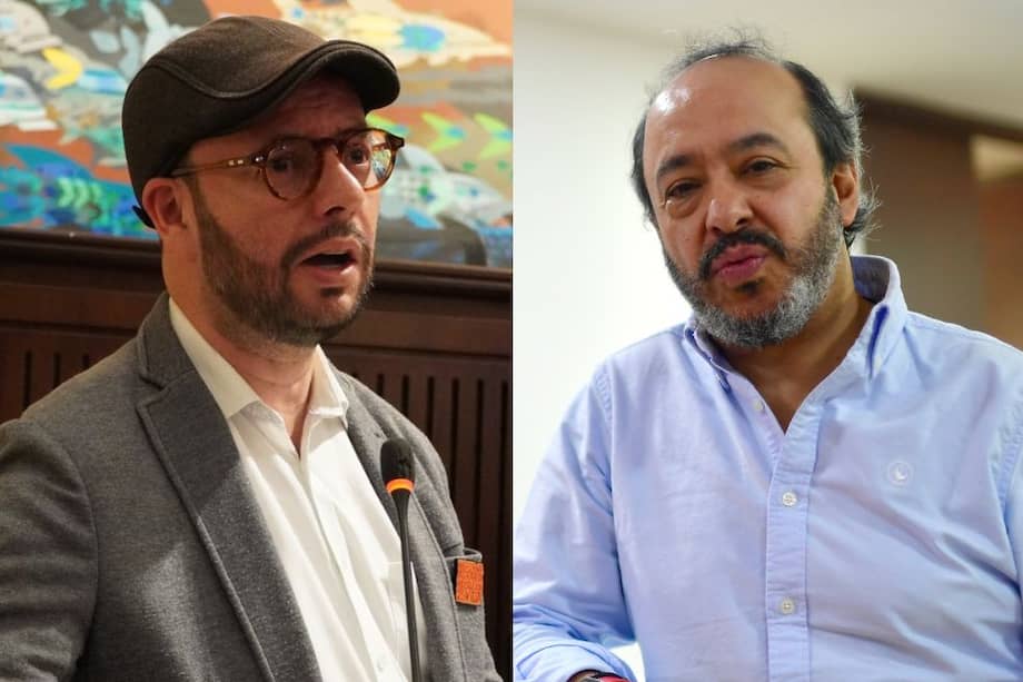 Gabriel Becerra, directivo del Pacto Histórico y Germán Córdoba, director de Cambio Radical.