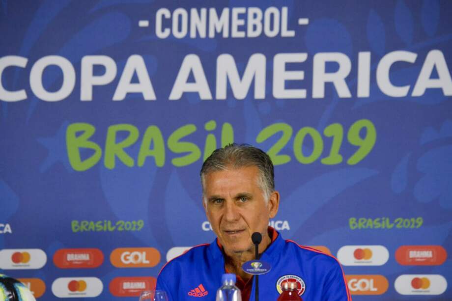 Carlos Queiroz, durante la conferencia de prensa de este sábado en Salvador de Bahía. / AFP