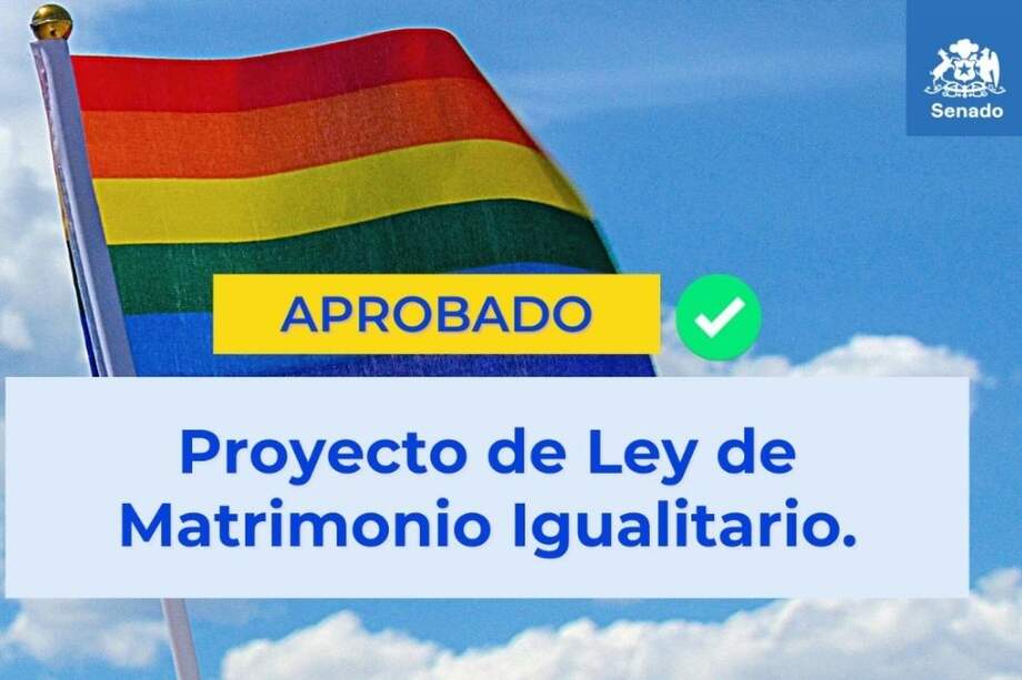 Tras dos días de debate, el Senado de Chile aprobó el miércoles el proyecto de ley con el que se contempla el matrimonio igualitario en el país.